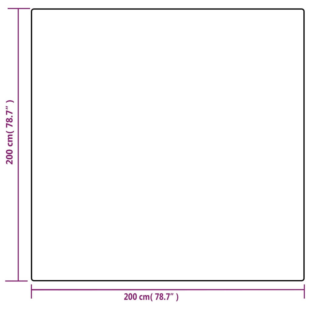 Vektdyne med trekk grå 200x200 cm 13 kg stoff