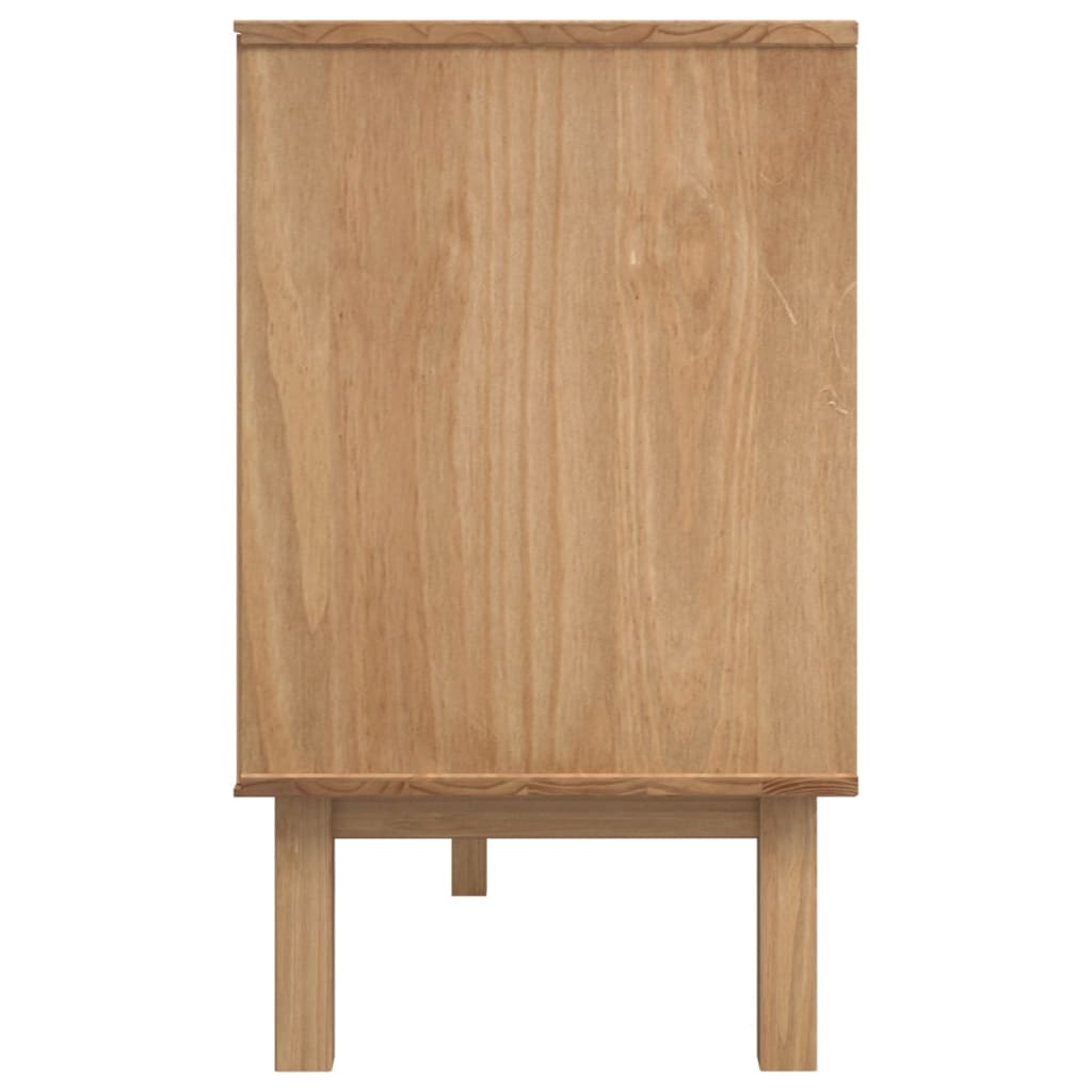 Skjenk OTTA brun og hvit 114x43x73,5 cm heltre furu