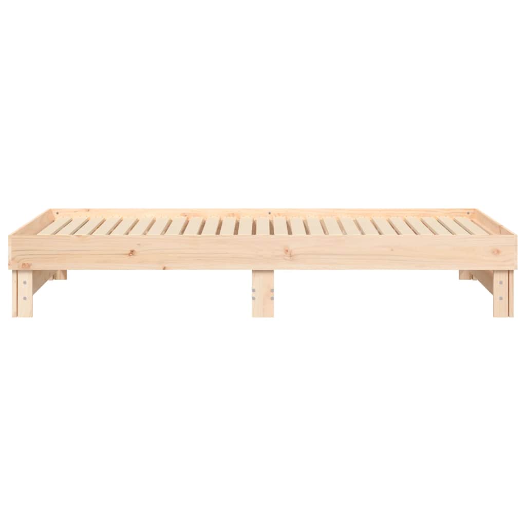 Uttrekkbar dagseng 2x(80x200) cm heltre furu