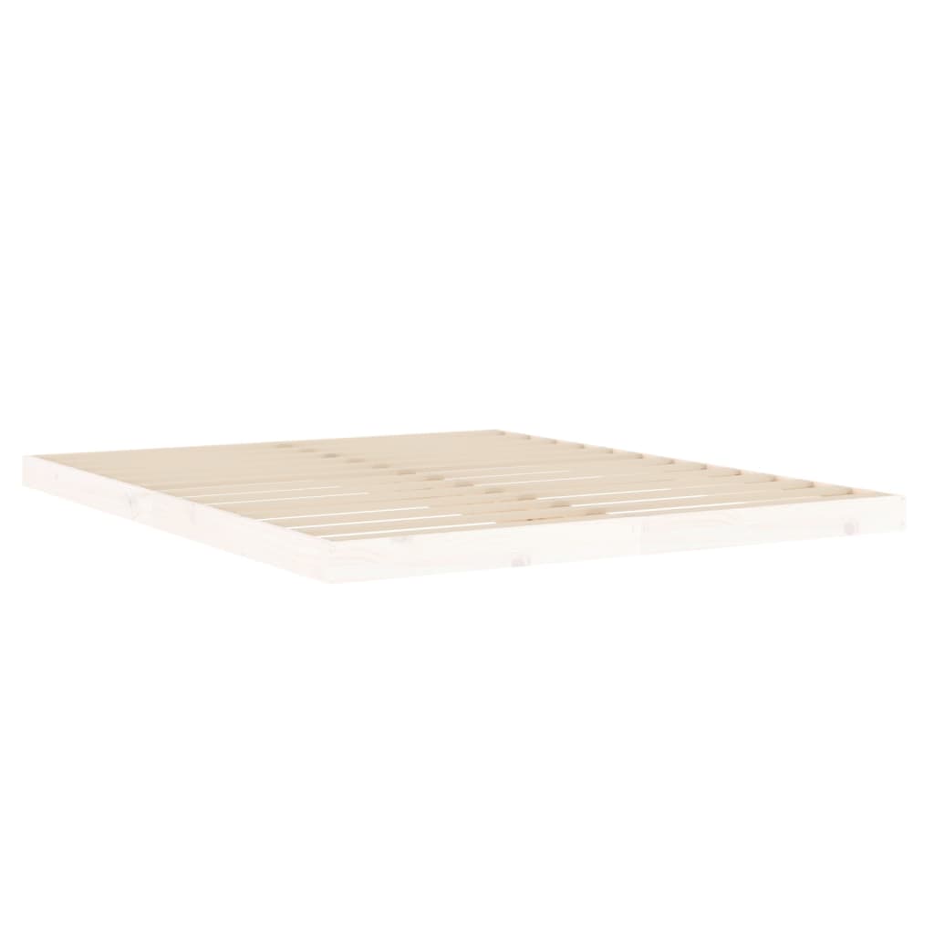 Sengeramme hvit 160x200 cm heltre furu