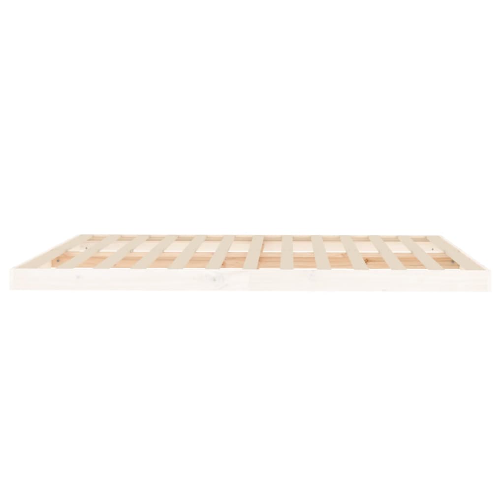Sengeramme hvit 160x200 cm heltre furu