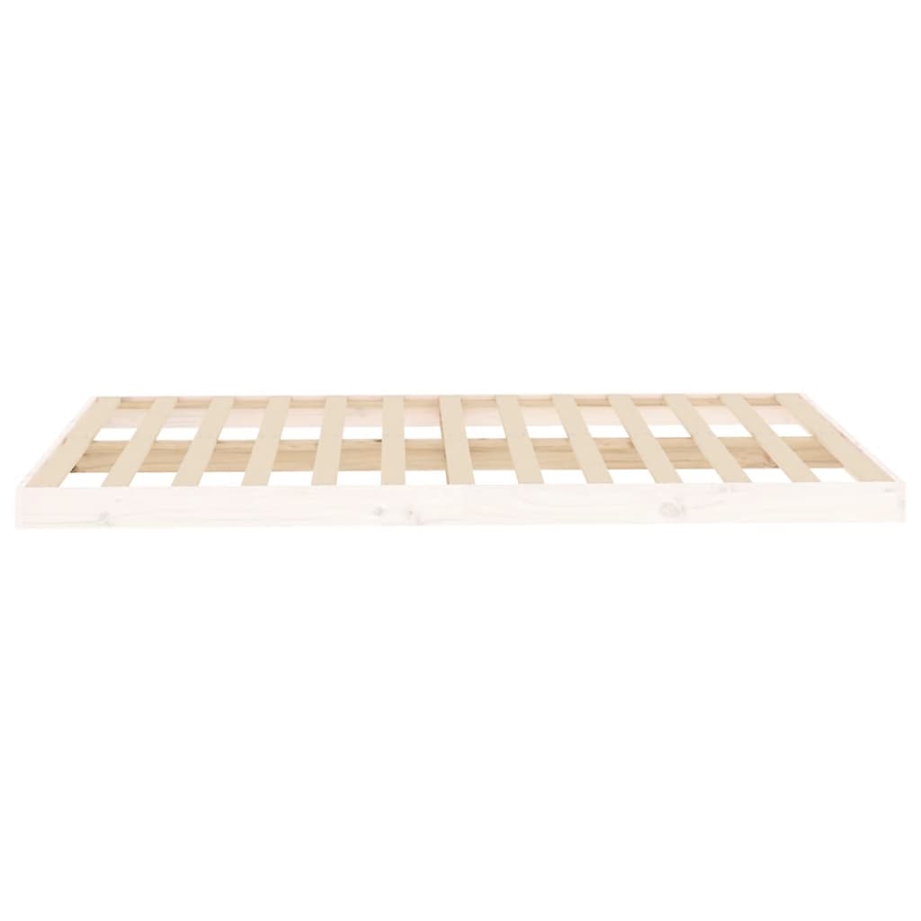 Sengeramme hvit 120x200 cm heltre furu