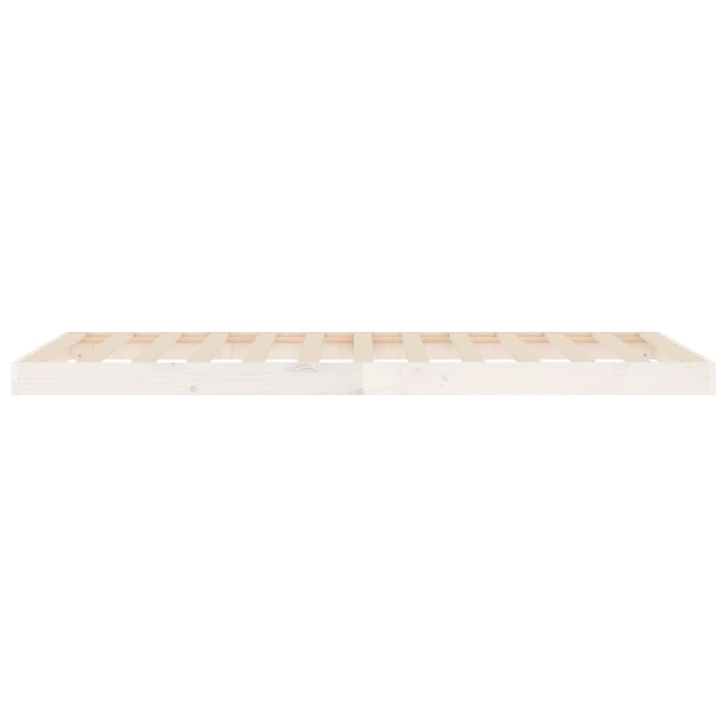 Sengeramme hvit 90x190 cm heltre furu