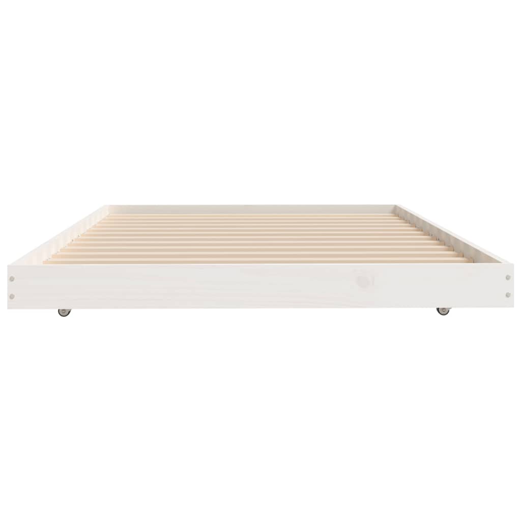 Sengeramme uten madrass hvit 80x200 cm heltre furu