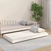 Sengeramme uten madrass hvit 75x190 cm heltre furu