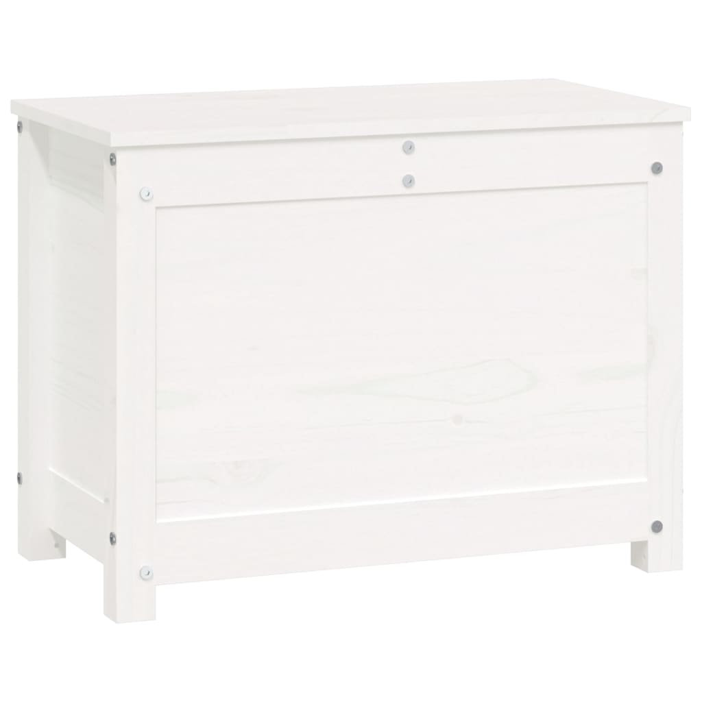 Putekasse hvit 60x32x45,5 cm heltre furu