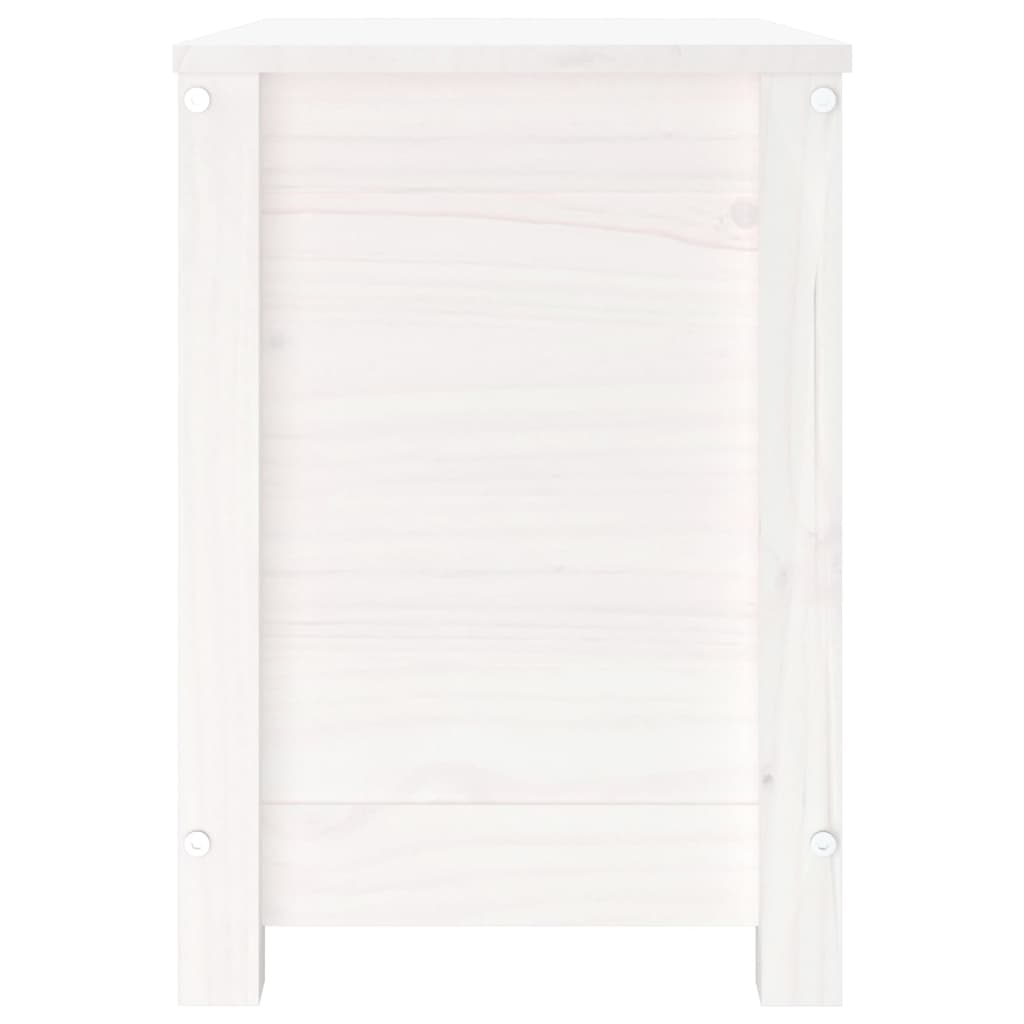 Putekasse hvit 60x32x45,5 cm heltre furu