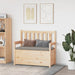 Benk kunstskinn 112,5x51,5x96,5 cm heltre furu