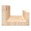 Vegghyller 2 stk 50x12x9 cm heltre furu