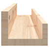 Vegghyller 2 stk 80x12x9 cm heltre furu