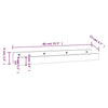 Vegghyller 2 stk 80x12x9 cm heltre furu