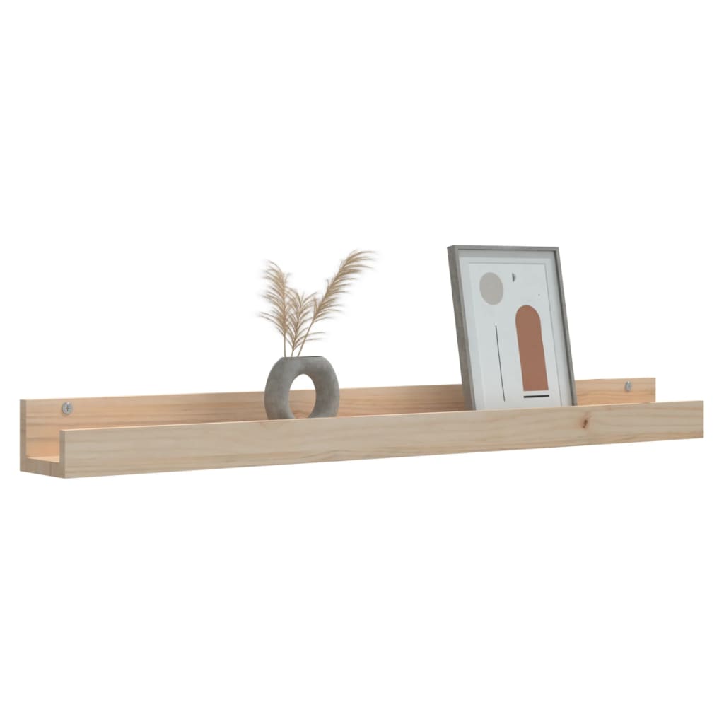 Vegghyller 2 stk 110x12x9 cm heltre furu