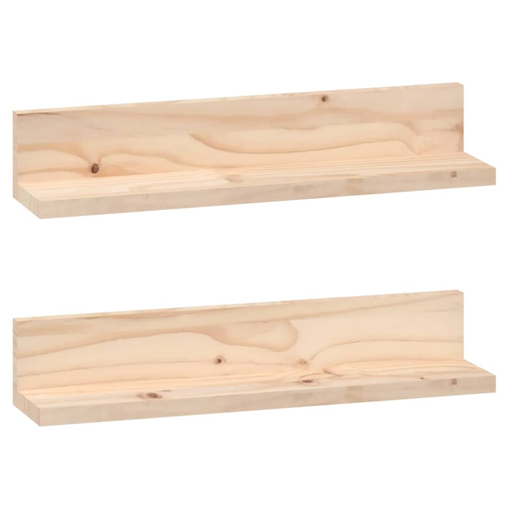 Vegghyller 2 stk 50x11x9 cm heltre furu