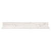Vegghyller 2 stk hvit 80x11x9 cm heltre furu