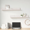 Vegghyller 2 stk hvit 80x11x9 cm heltre furu