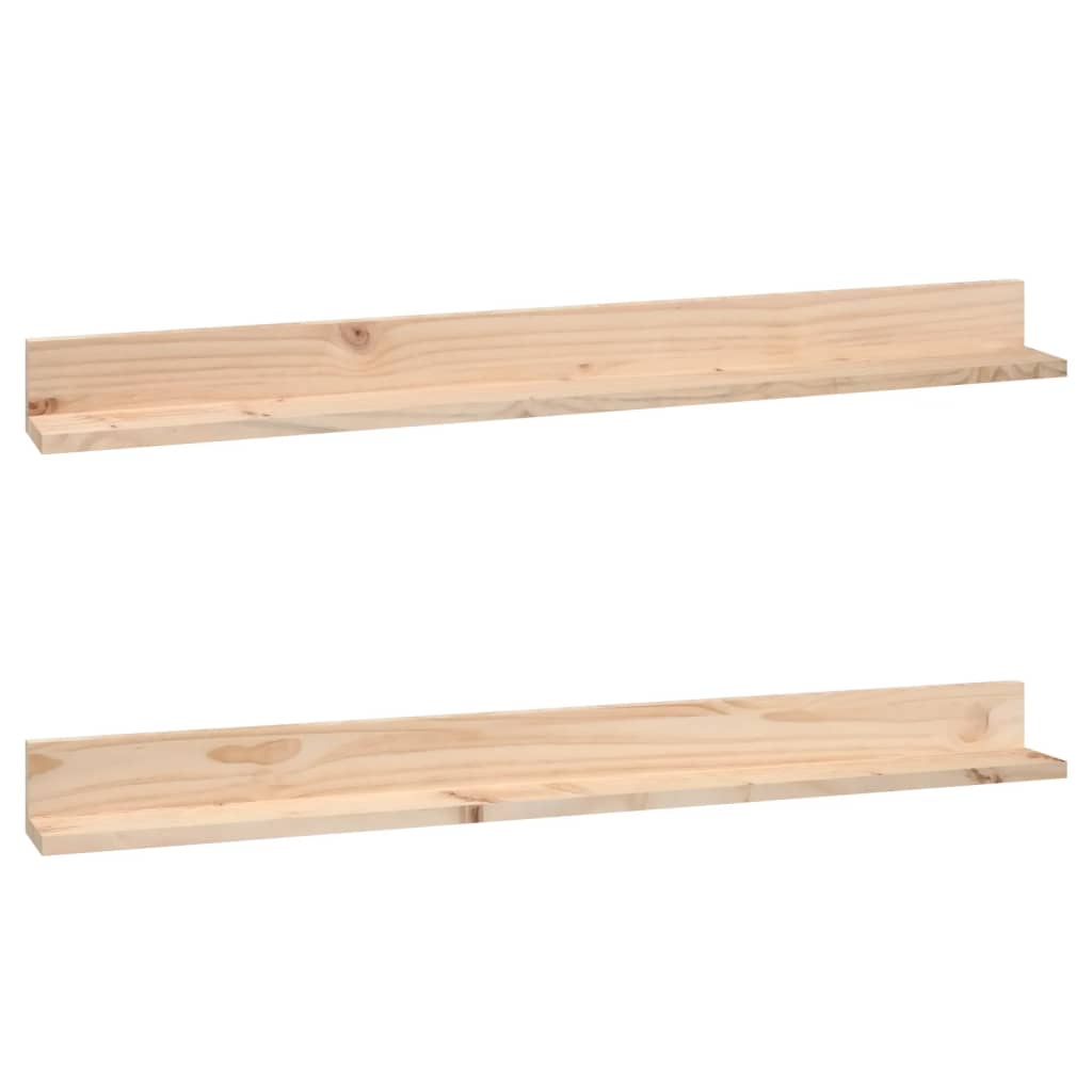 Vegghyller 2 stk 110x11x9 cm heltre furu