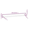 Vegghyller 2 stk 110x11x9 cm heltre furu