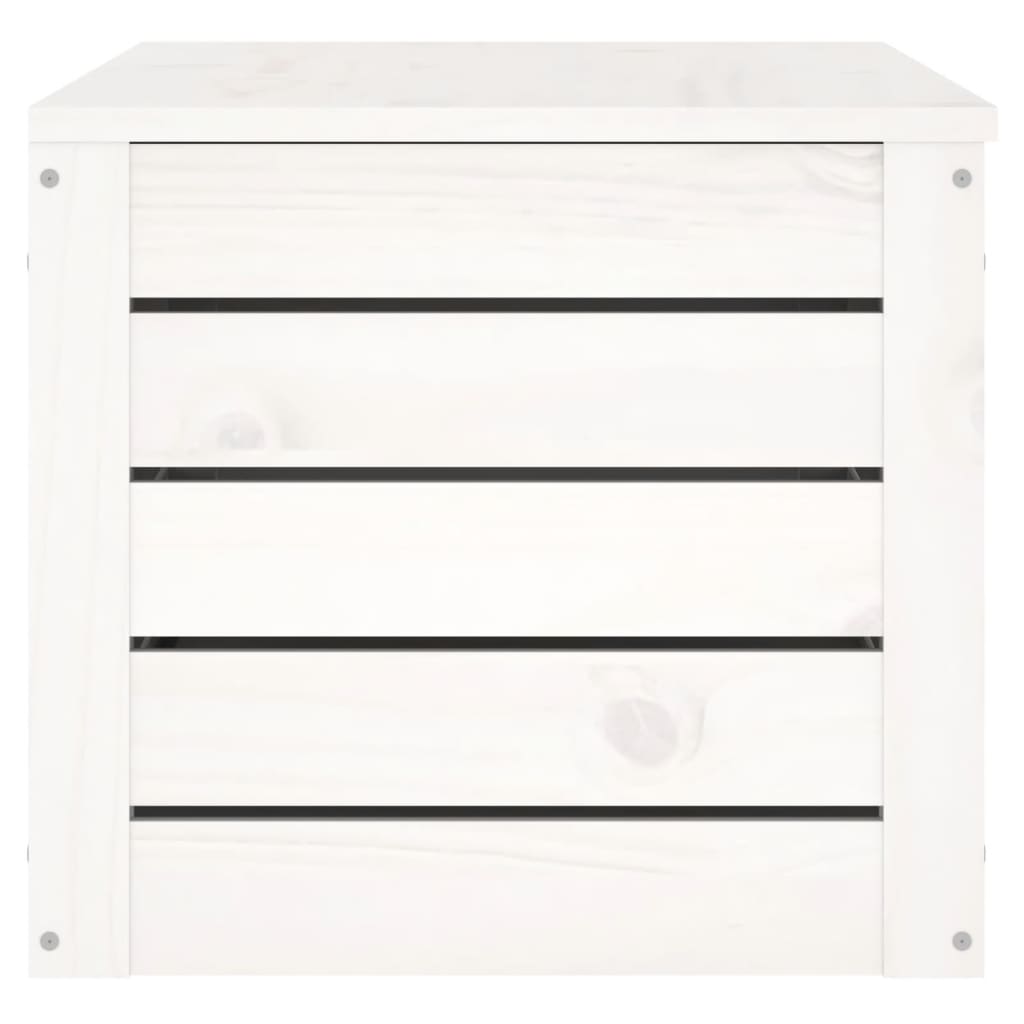 Putekasse hvit 89x36,5x33 cm heltre furu