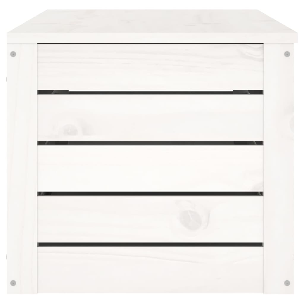 Putekasse hvit 109x36,5x33 cm heltre furu