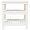 Arbeidsbenk hvit 78,5x50x80 cm heltre furu