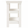 Arbeidsbenk hvit 78,5x50x80 cm heltre furu