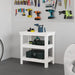Arbeidsbenk hvit 78,5x50x80 cm heltre furu