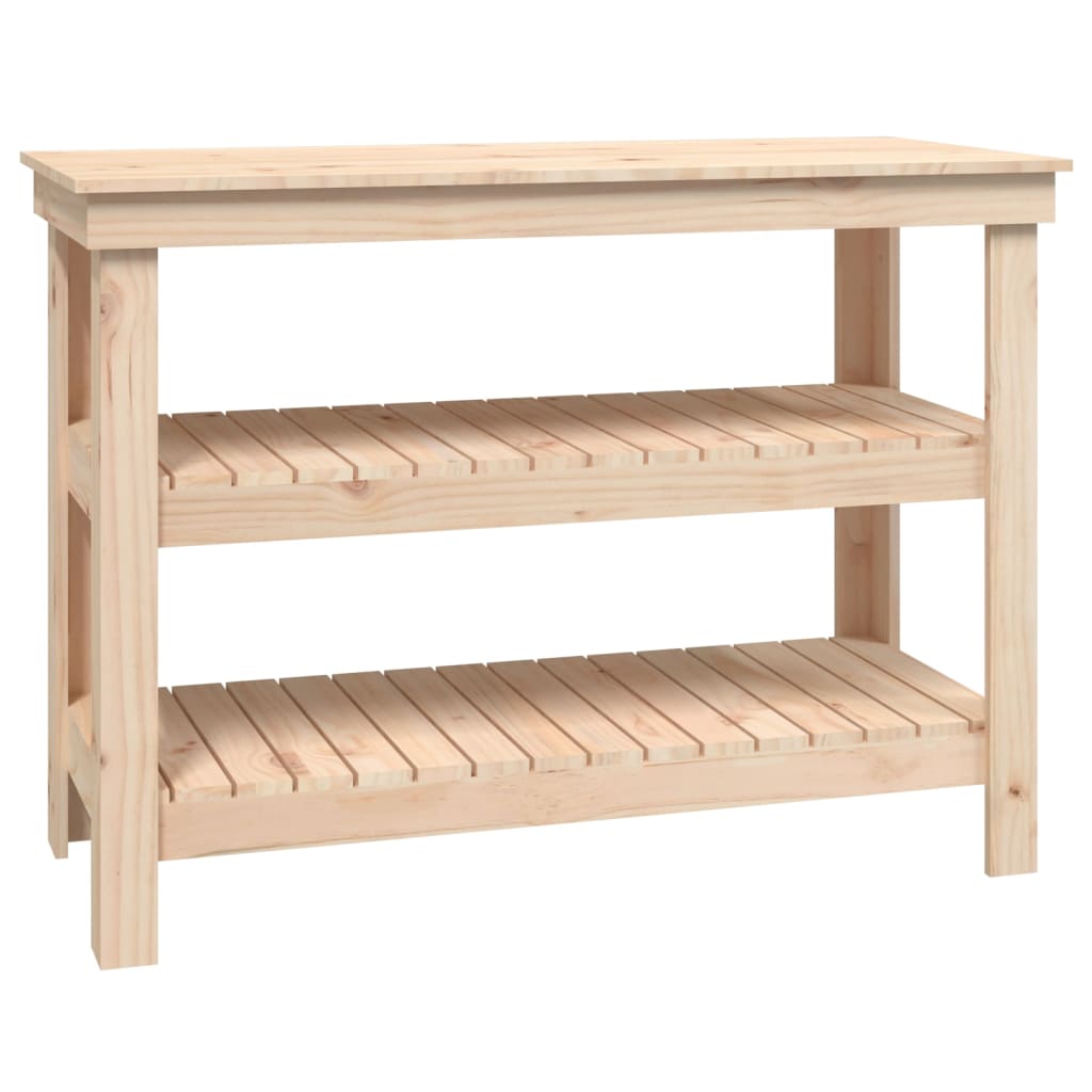 Arbeidsbenk 110,5x50x80 cm heltre furu