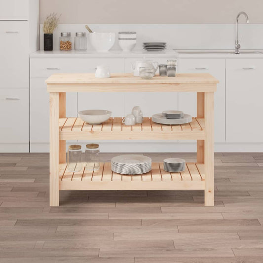 Arbeidsbenk 110,5x50x80 cm heltre furu