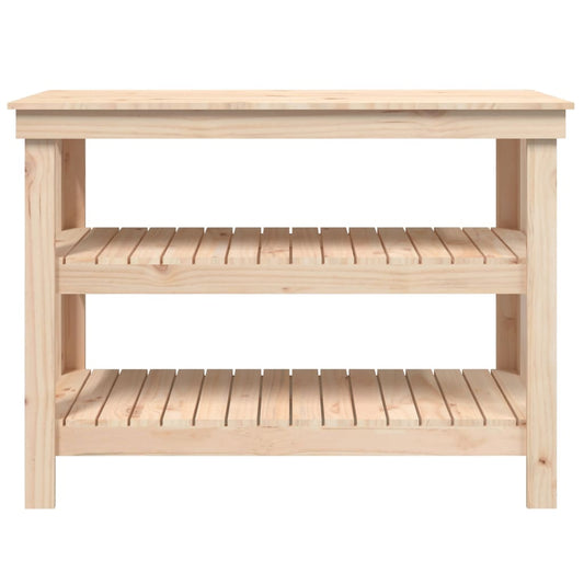 Arbeidsbenk 110,5x50x80 cm heltre furu