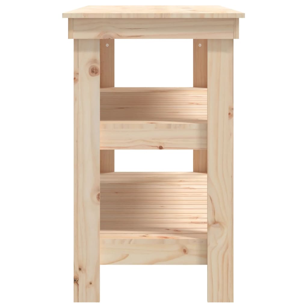 Arbeidsbenk 110,5x50x80 cm heltre furu