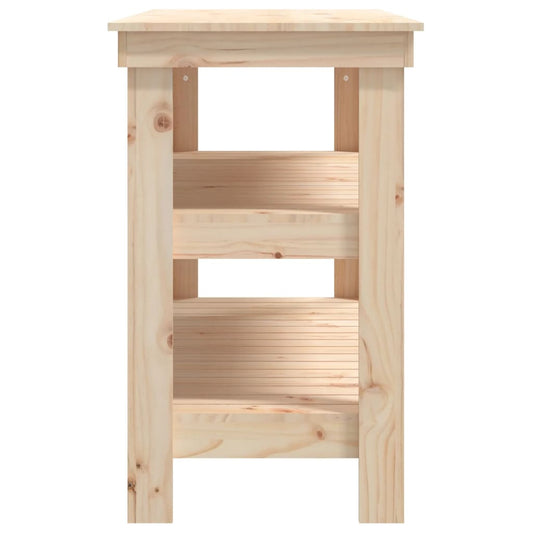 Arbeidsbenk 110,5x50x80 cm heltre furu