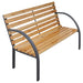 Hagebenk 112 cm heltre gran vidaXL