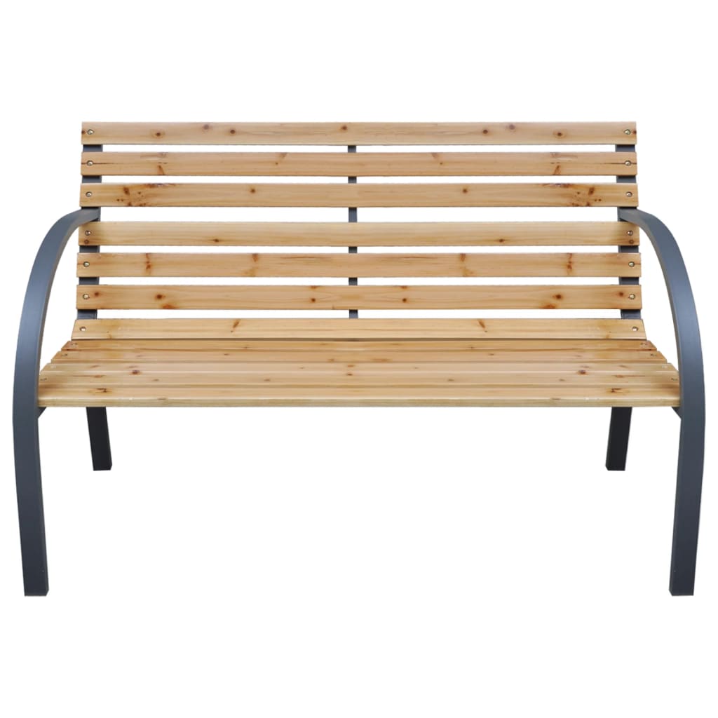 Hagebenk 112 cm heltre gran vidaXL