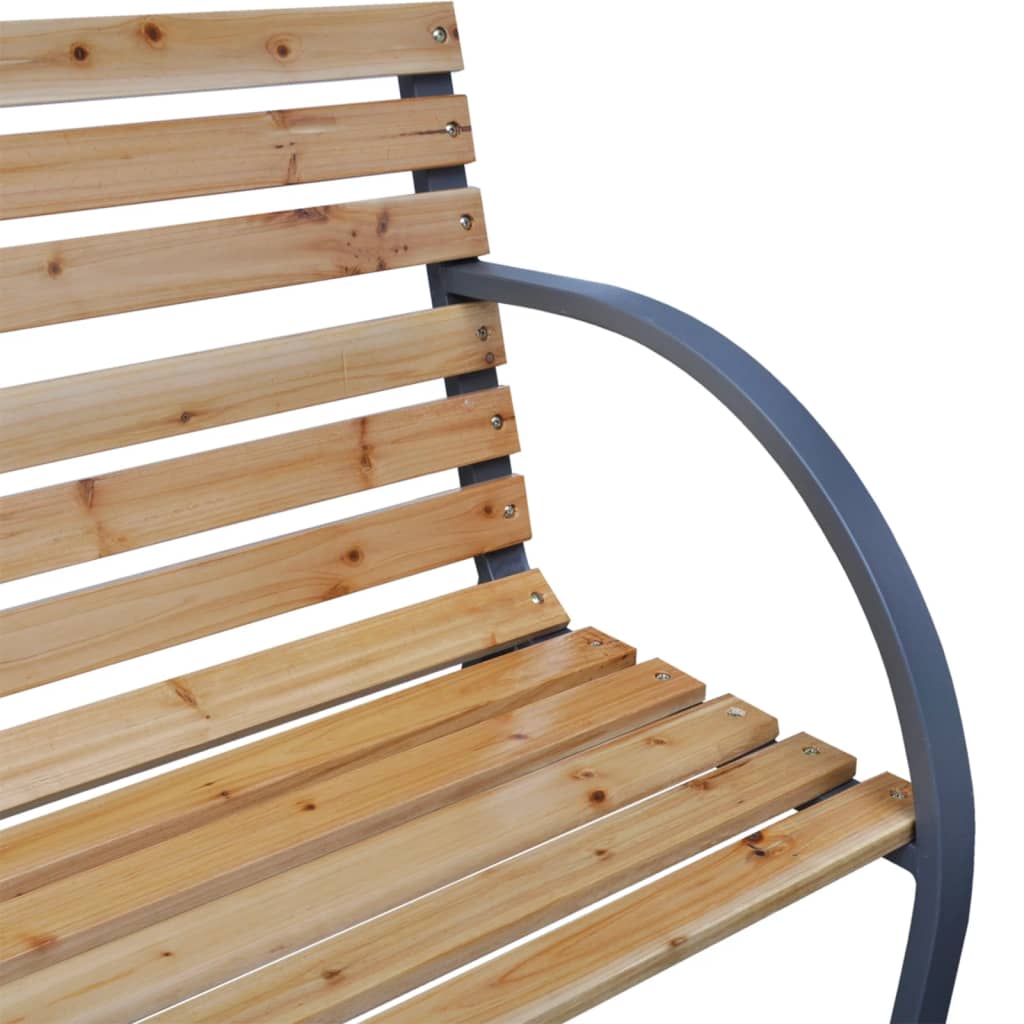 Hagebenk 112 cm heltre gran vidaXL