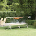 Grillbrett sølv 158x42x31 cm rustfritt stål