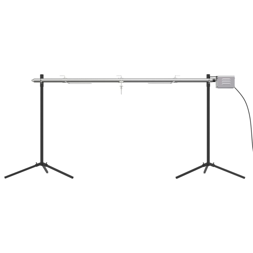 Automatisk grill med motor rustfritt stål 150x46,5x82,5 cm