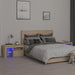 Nattbord 2 stk med LED sonoma eik 70x36,5x40 cm