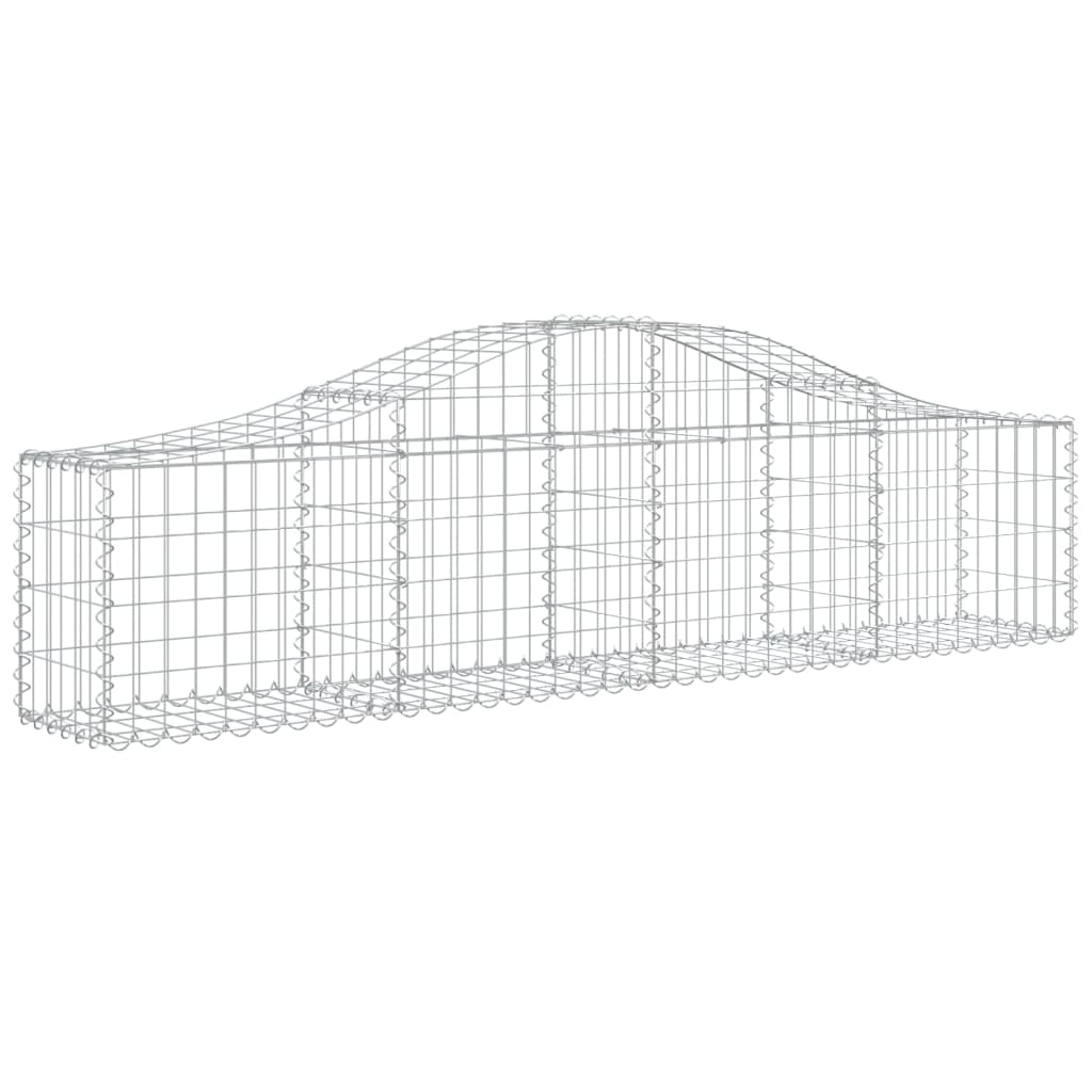 Gabionkurv buet 200x30x40/60 cm galvanisert jern