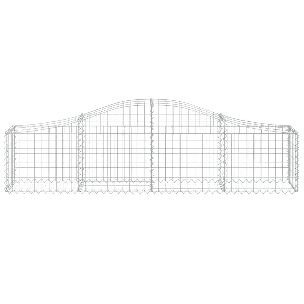 Gabionkurv buet 200x30x40/60 cm galvanisert jern