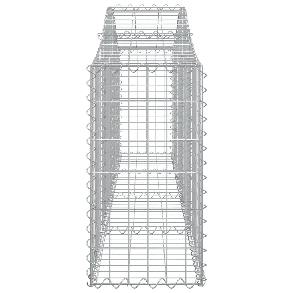 Gabionkurv buet 200x30x60/80 cm galvanisert jern