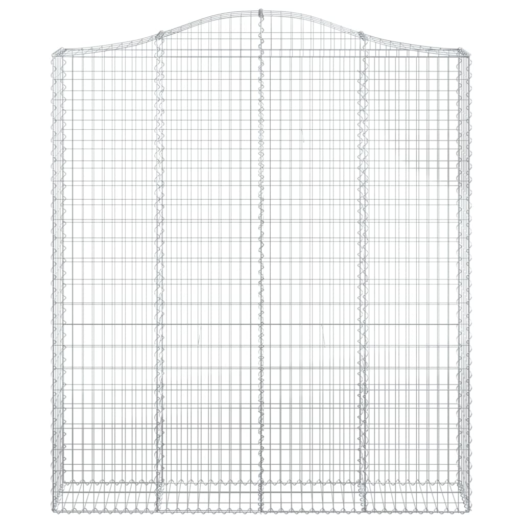 Gabionkurv buet 200x30x220/240 cm galvanisert jern