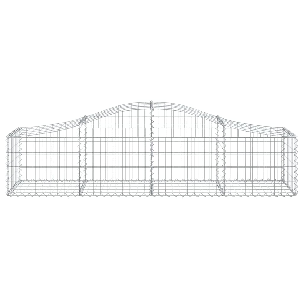 Gabionkurv buet 200x50x40/60 cm galvanisert jern