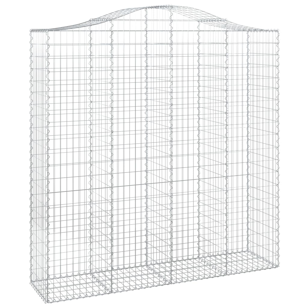 Gabionkurv buet 200x50x200/220 cm galvanisert jern