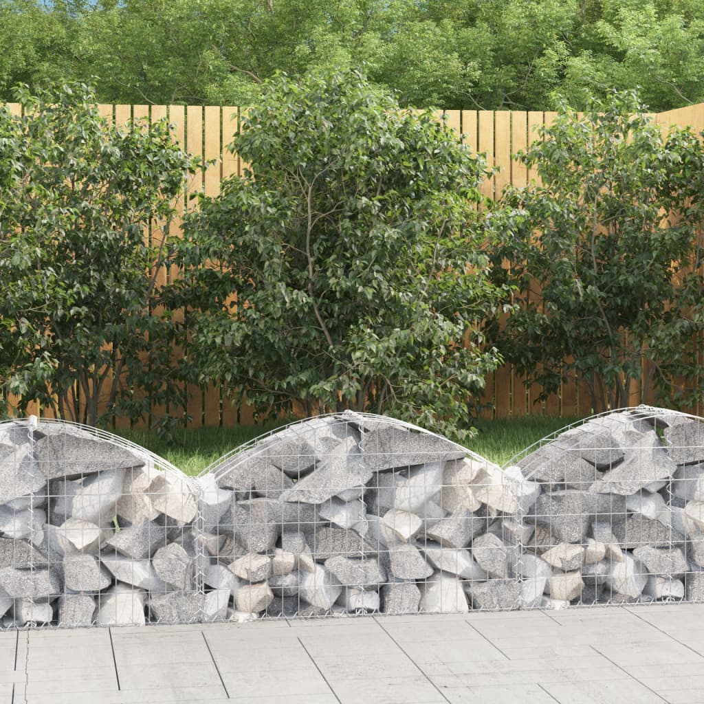 Gabionkurv buet 100x30x40/60 cm galvanisert jern