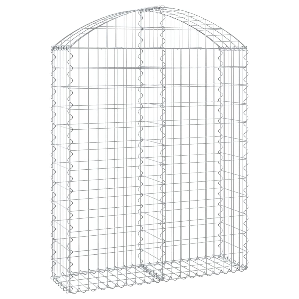 Gabionkurv buet 100x30x120/140 cm galvanisert jern