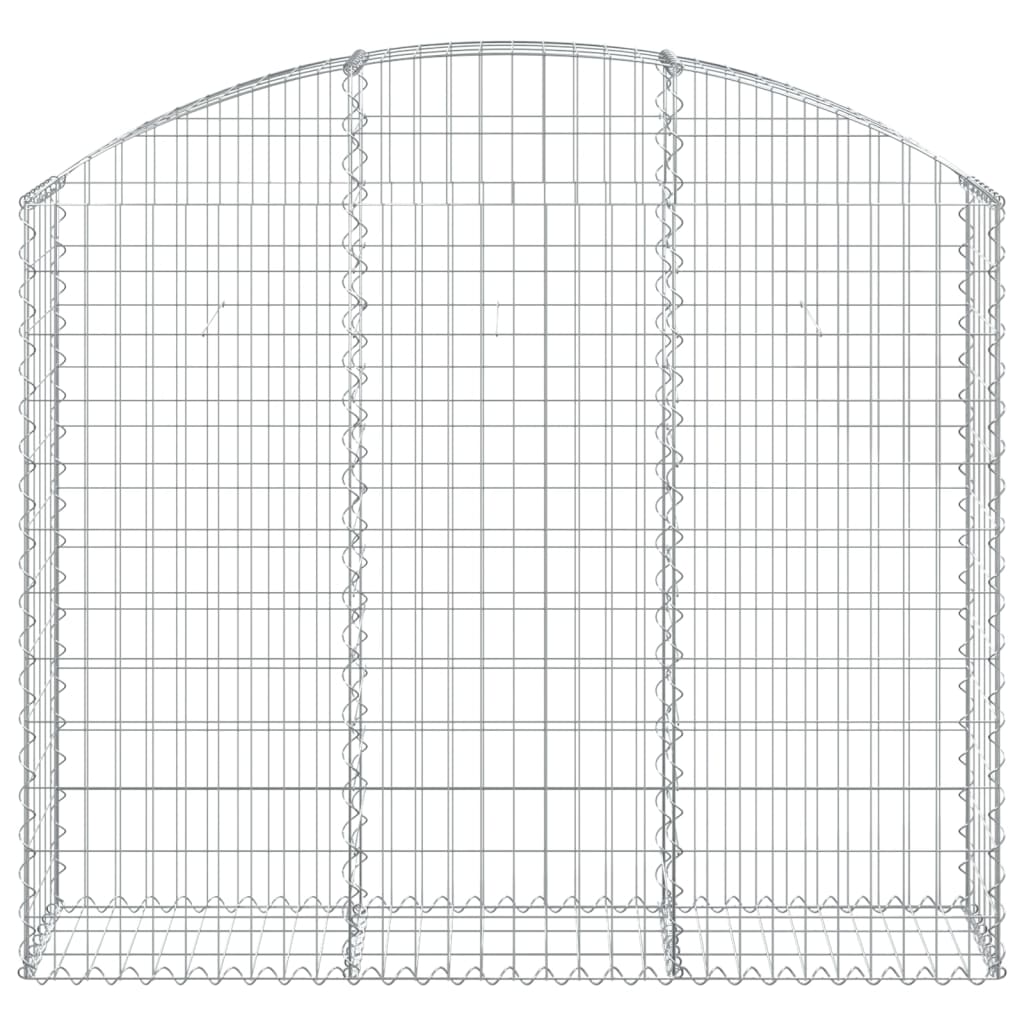Gabionkurv buet 150x30x120/140 cm galvanisert jern