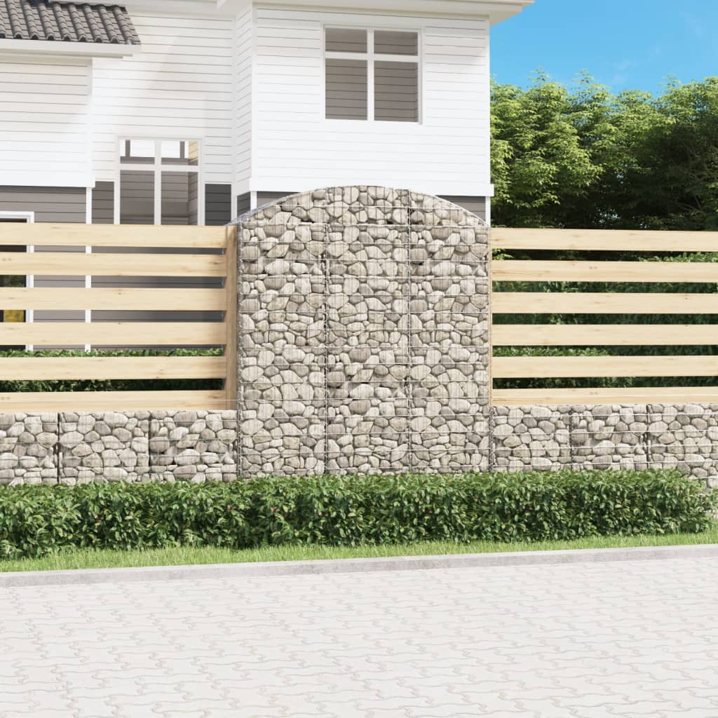 Gabionkurv buet 150x50x180/200 cm galvanisert jern