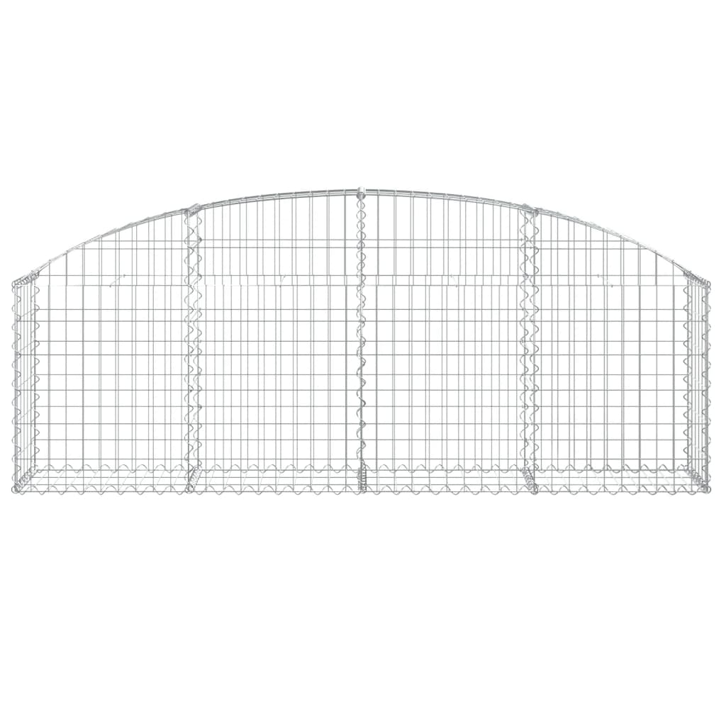 Gabionkurv buet 200x30x60/80 cm galvanisert jern