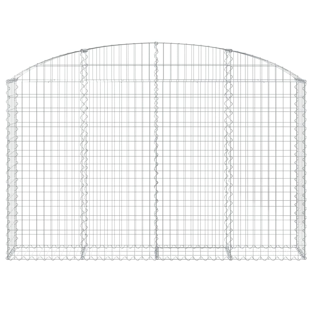 Gabionkurv buet 200x30x120/140 cm galvanisert jern