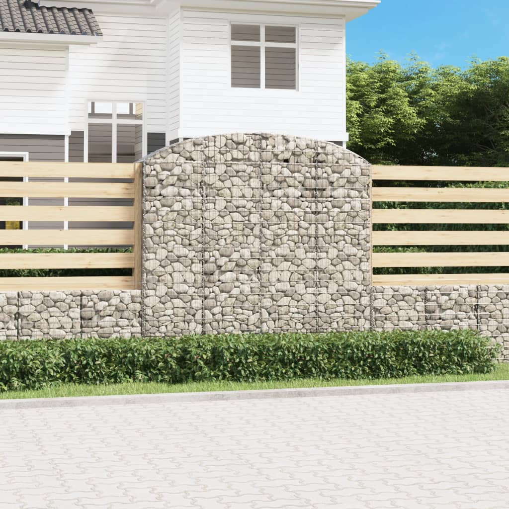 Gabionkurv buet 200x50x180/200 cm galvanisert jern